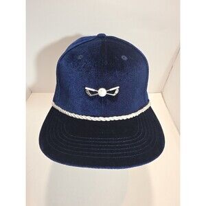 Royal Blue Velour Golf Hat Cap Street Level Clothing Old School Adjustable OG